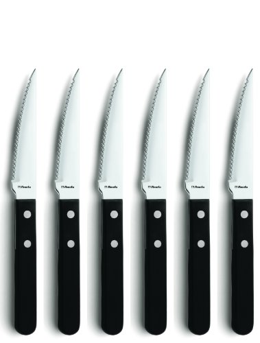 Amefa 700000BC00BR6 'Pizza' Pizza- und Steakmesser Pizzabesteck, 18/0, poliert, 6-teilig