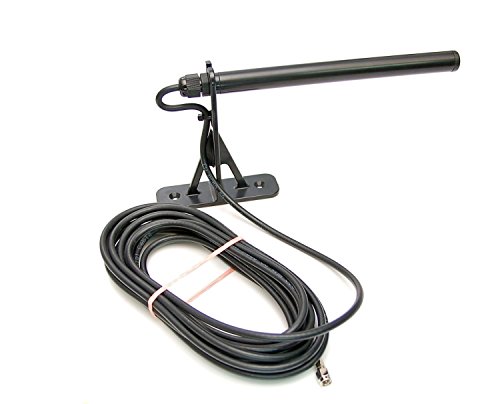 Alda PQ wetterfeste Antenne, Außenantenne zur Wandmontage für 3G, UMTS, 2G, GSM Mobilfunk Netze und Bluetooth, WLAN, WIFI mit SMA/M Stecker, 250cm, 2,5m Kabel, für innen oder Außenbereich einsetzbar