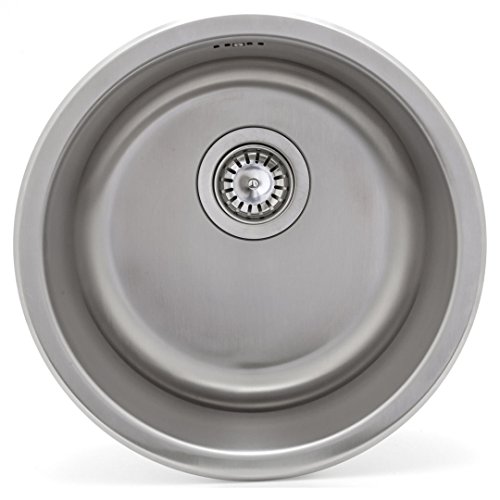 Edlelstahl Rundbecken Spüle RB-E42 Küchenspüle rund Rundbeckenspüle