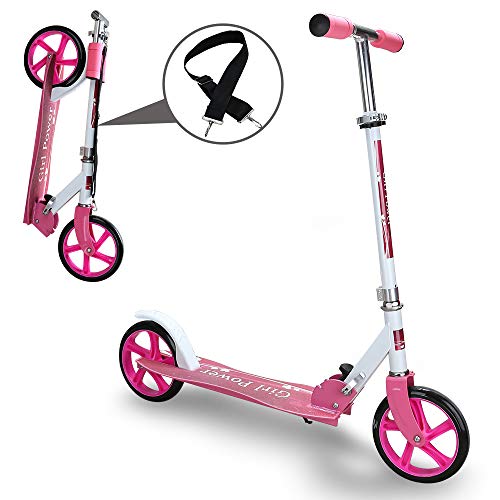 Kinderroller klappbar Höhenverstellbar Big wheels Mädchen und Junge Freizeit City Roller klappbar