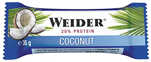 Weider Body Shaper Bar, Kokosnuss, 1er Pack (24x 35g Riegel)