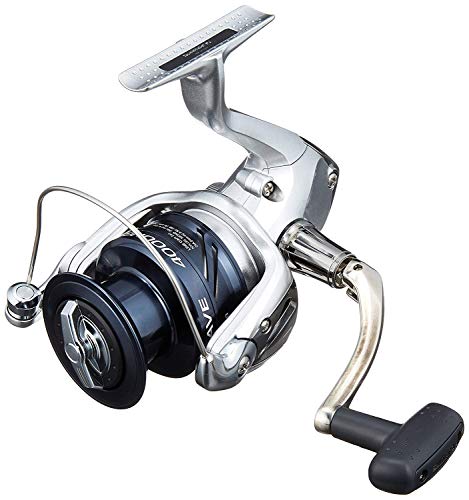 SHIMANO Nexave 4000 FE, Spinning Angelrolle mit Frontbremse, NEX4000FE