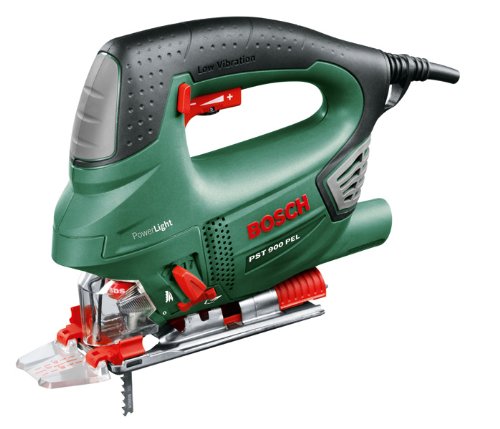 Bosch Stichsäge PST 900 PEL (Sägeblatt, Spanreißschutz, CutControl, Transparenter Abdeckschutz, Sägeblattdepot, Koffer, 620 Watt)
