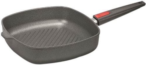 Woll 1628-1IL Steakpfanne, Aluguss, schwarz, 52 x 30 x 6.5 cm