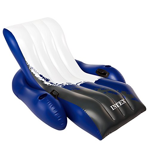 Intex 58868EU - Aufblasbare Schwimmliege Recliner Lounge, 71 x 53 Zoll