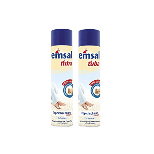 2x emsal tuba Teppichschaum rasant 600 ml - Tiefenreinigung und Faserpflege