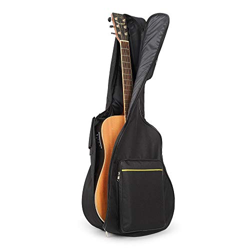 UBEGOOD Gitarrentasche, Guitar Soft Case Oxford Wasserdicht Stoßfest gepolsterte Gitarrenhülle für 41 zoll Akustikgitarre und Klassikgitarren - Schwarz