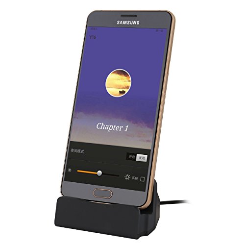 Liamoo Dockingstation Micro-USB Docking-Station Daten- u. Ladestation für Android Handy Samsung, HTC, Sony, Huawei usw. in Schwarz