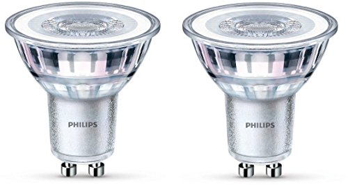 Philips LEDclassic Lampe ersetzt 50 W, GU10, warmweiß (2700K), 355 Lumen, Reflektor, Doppelpack