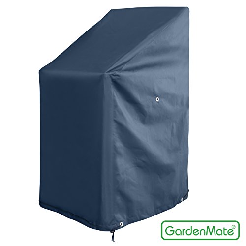 GardenMate OXFORD Polyester Schutzhülle für Gartenstühle 65 x 65 x 80/120 cm - Premium Qualität aus hochwertigem 220GSM Oxford Polyester Material - Anthrazit