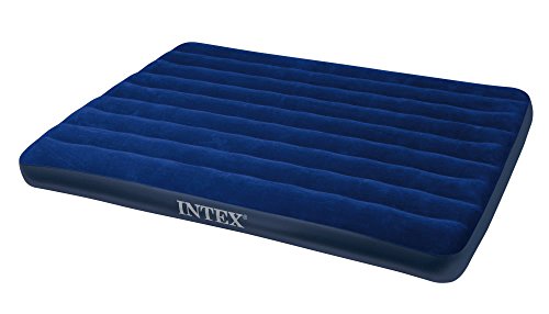 Intex Luftbett Classic Downy Blue Queen, Blau, 152 x 203 x 22 cm