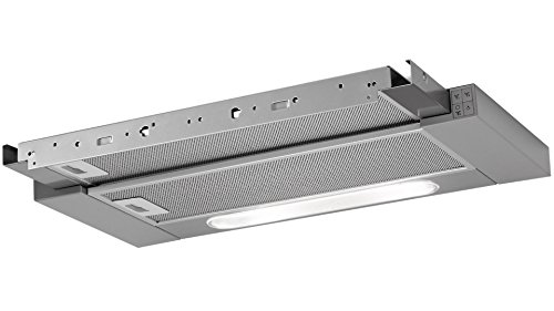 AEG DPB3631M Dunstabzugshaube (Einbau)/versenkbare Abzugshaube/Edelstahlblende BF6070M nicht im Lieferumfang/60cm Einbau Dunstabzug/Flachschirmhaube mit 3 Leistungsstufen und LED-Beleuchtung/Edelstahl