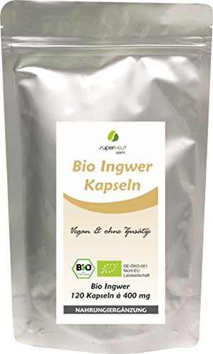 120 Stk. (60g) BIO Ingwerkapseln 400mg (1x)