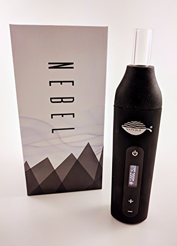 Vaporizer Vapeble Nebel - Verdampfer mit Glasmundstück, OLED Display und stufenloser Temperaturreglung - Macht super Vape für Weed und Kräuter