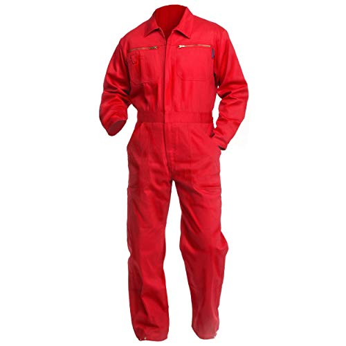 Sweat Life Herren Overall Arbeitsanzug Rot (52)