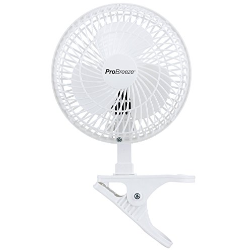 Pro Breeze Mini-Ventilator zum Anklipsen, 15 cm Durchmesser, für Zuhause, Büro und Schreibtisch, 2 Geschwindigkeitsstufen