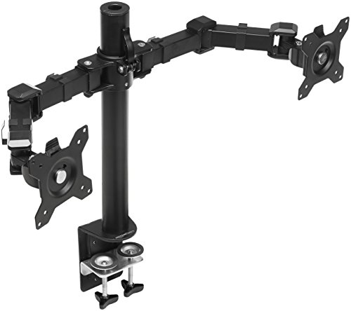 AmazonBasics - Doppel-Monitorständer, höhenverstellbar, Stahl