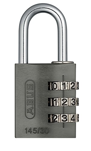 ABUS Aluminium-Zahlenschloss 145/30, titanium, 46622