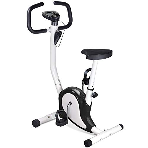 KS-Sports Fahrradtrainer Hometrainer Fahrrad Trimmrad Bike Fitnessbike Fahrradtraine mit Computer LCD Ergometer