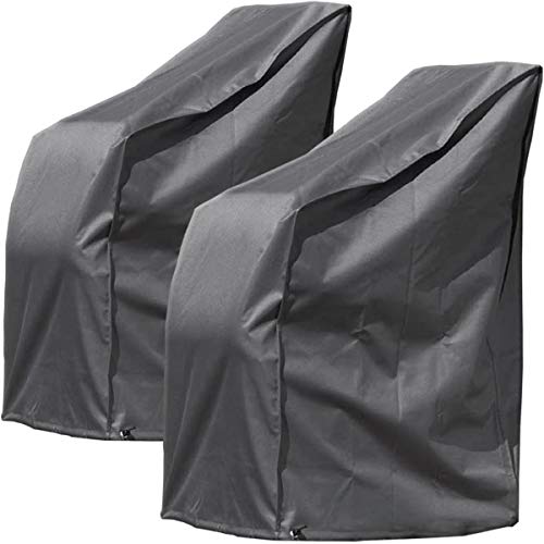 Monkey Mountain 2er Set Schutzhülle Deluxe für bis zu 8 Gartenstühle/wasserdicht aus Oxford Polyester 420D / atmungsaktiv/Winterfest/frostsicher/strapazierfähig