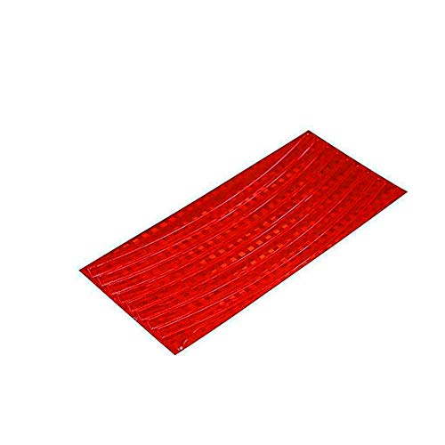Wenquan,Fahrradreifen reflektierende Aufkleber Bunte Fahrrad Radfahren Felge Aufkleber(Color:ROT)