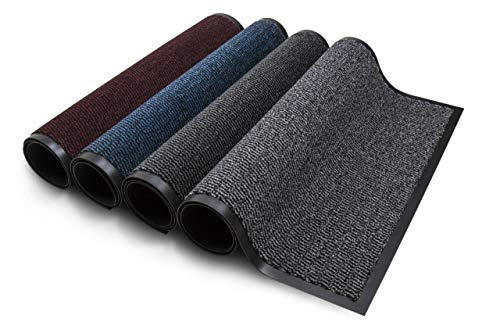 Carpet Diem Rio Schmutzfangmatte - 5 Größen - 4 Farben Fußmatte mit äußerst starker Schmutz und Feuchtigkeitsaufnahme - Sauberlaufmatte in dunkel grau - anthrazit - schwarz 40 x 60 cm