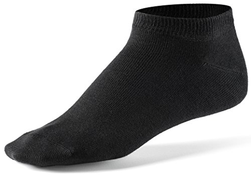 10 Paar Sneaker Socken von Mat & Vic's für Sie und Ihn | Cotton classic (43-46, schwarz) | 35 36 37 38 39 40 41 42 43 44 45 46 47 48 49 50 | OEKO-TEX Standard 100