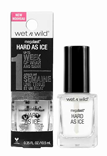 Wet N Wild - Megalast Hard As Ice Top Coat - transparenter Nagelhärter mit unwiderstehlichem Glanz, Rock Party Weekend, 1er Pack 10,5ml
