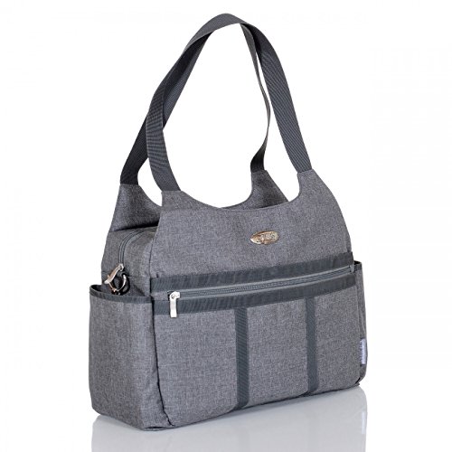 Lcp Kids Baby Wickeltasche Paris mit Schultergurt; Farbe Grau