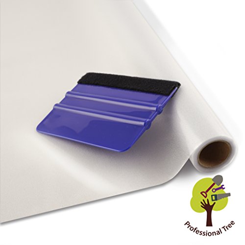 ProfessionalTree Fenster-Sichtschutz-Folie Milchglas-Folie 45x200 cm - selbstklebend matt - Privatsphäre-Schutz im ganzen Haus - mit Rakel (1 Rolle)