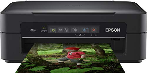 Epson Expression Home XP-255 3-in-1 Tintenstrahl-Multifunktionsgerät Drucker (Drucken, scannen, kopieren, WiFi, Einzelpatronen, 4 Farben, DIN A4) schwarz
