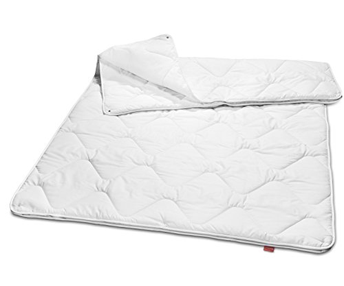 sleepling 194078 Basic 160 Kinderdecke Babydecke Ganzesjahresdecke Mikrofaser 4-Jahreszeiten 100 x 135 cm, weiß