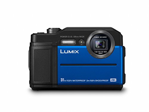 Panasonic LUMIX DC-FT7EG-A Outdoor Kamera in blau (20,6 Megapixel, 4K Foto, 4K Video, wasserdicht bis 31 m, USB, stoßfest bis 2 m)