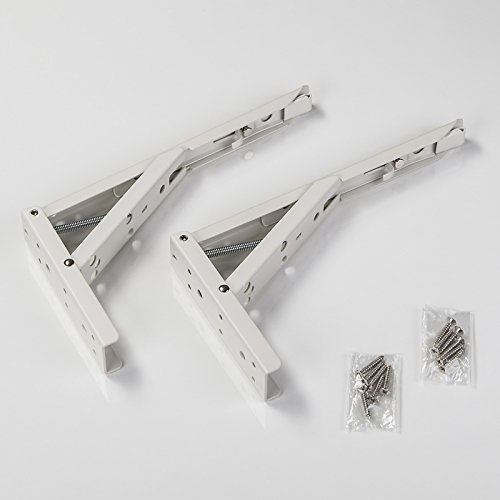 1 Paar SO-TECH Klappkonsole 242,0 x 20,5 x 136 mm Stahl weiß beschichtet Tragkraft 55 kg