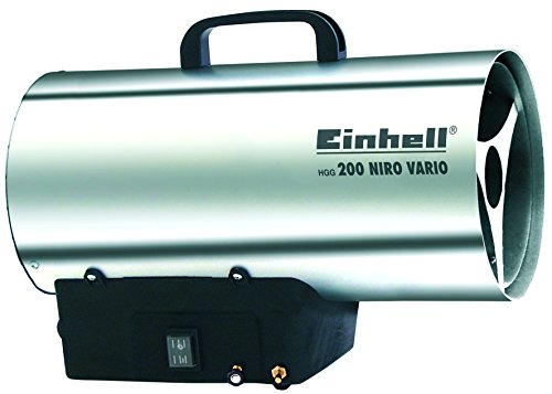 Einhell Heißluftgenerator HGG 200 Niro Vario (Propangasbetrieben, max. 20 kW, Piezozündung, thermostatische Schutzvorrichtung, Rückbrandsicherung)