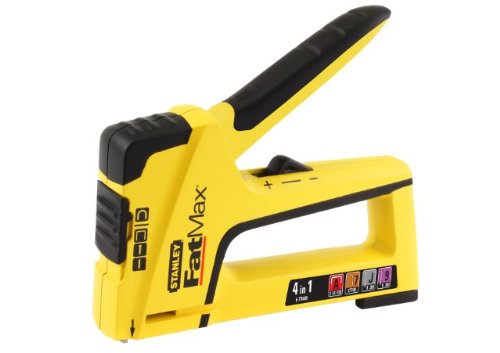 Stanley FatMax TR400 Handtacker und Nagler 4-in-1 (für Stifte/Nägel/Feindrahtklammern/Rundklammern) FMHT6-70411