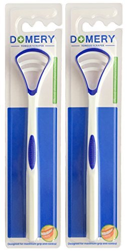 Zungenreiniger 2 Stück - Domery -Tongue Cleaner Zunge Mundhygiene Dental Mundpflege Zungenschaber Plaque Entferner Anti Mundgeruch - für den angenehmen Atem
