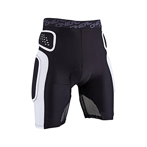 O'Neal Pro Protektoren Hose Schwarz Weiß Mountain Bike Sport Freizeit Shorts, 1286, Größe Medium