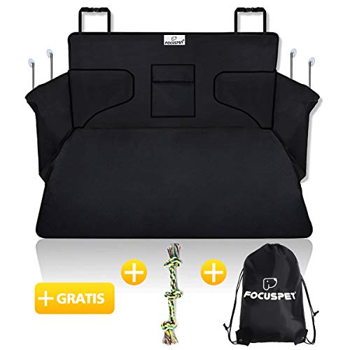 Focuspet Kofferraumschutz, 105x175CM Autoschondecke Hundedecke Kofferraumdecke für Hunde Kofferraumschutzdecke Auto Schondecke Mit Eine Aufbewahrungstasche