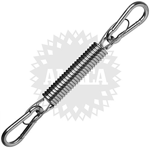 Hängesessel Schwingfeder mit Sicherungsseil und Karabinerhaken - TÜV geprüfte Gesamtkonstruktion!