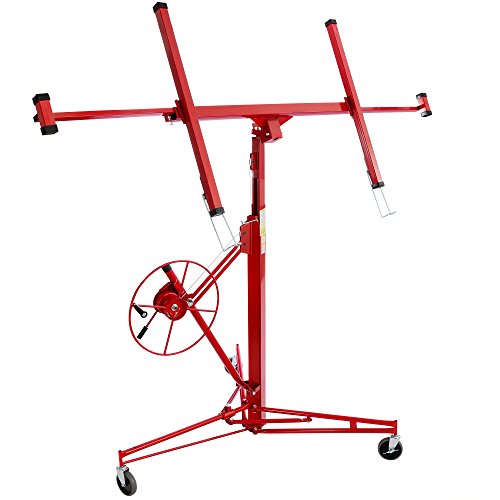 Arebos XXL Plattenheber (Arbeitshöhe 3,35 m, Hublast bis 68 kg, neigbar bis 60°, 1-Personen-Betrieb) (Plattenheber)