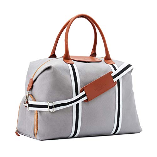 Saint Maniero  Design Reisetasche mit extra Schuhfach – veränderbares Volumen von XL auf Handgepäck – wasserabweisendes Material – perfekte Ordnung durch mehrere Außen- und Innentaschen