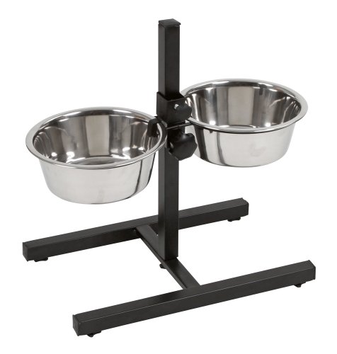 Kerbl 82265 Futterbar inklusive Näpfe, 2 x 1800 ml