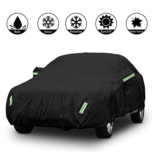 Sailnovo Autoabdeckung Autoplane Auto Abdeckplane Sedan Schutzhülle Wasserdichte Vollgarage Autoschutzdecke