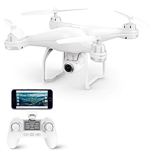 Potensic FPV Drohne RC Quadrocopter Dual-GPS mit HD Kamera und Follow Me Funktion, live übertragung mit 120°Aufnahmewinkel, Höhenhaltung, Kopflos Modus, Ideal für Anfänger und Kinder (T25)