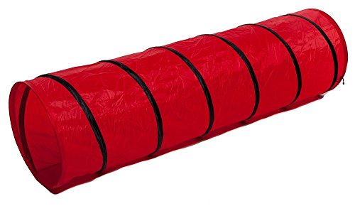 Krabbeltunnel Kriechtunnel Spieltunnel ROT für Kinder und Welpen ø 45 cm