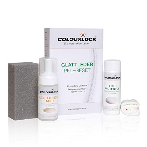 COLOURLOCK Glattleder Pflegeset'mild' mit Leder Protector und Lederreiniger mild