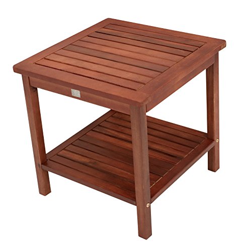 Beistelltisch CABANA aus Eukalyptus Holz, 45x45x45cm, geölt