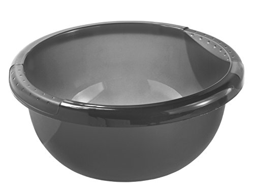 Rotho 1779508812 Becken Daily Rund, Spülwanne aus Kunststoff (PP) in Anthrazit, Inhalt 4 L, circa' 29 x 29 x 12 cm Kunststoffwanne, Plastik