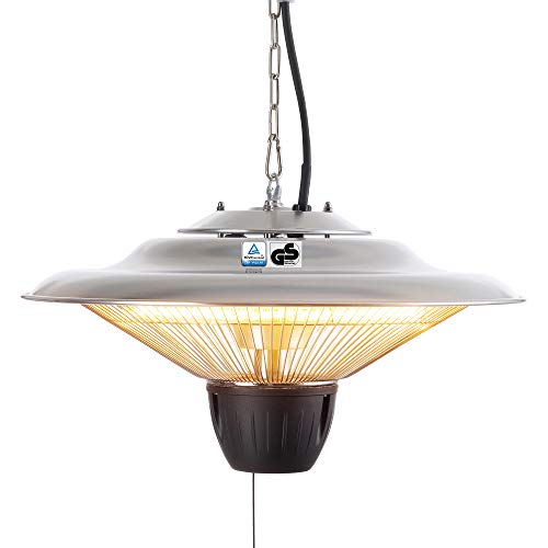 Arebos Infrarot Deckenheizstrahler / 1500 W/Spritzwassergeschützt IP34 / gezielte Wärmeabgabe (Deckenheizstrahler 1500 W)